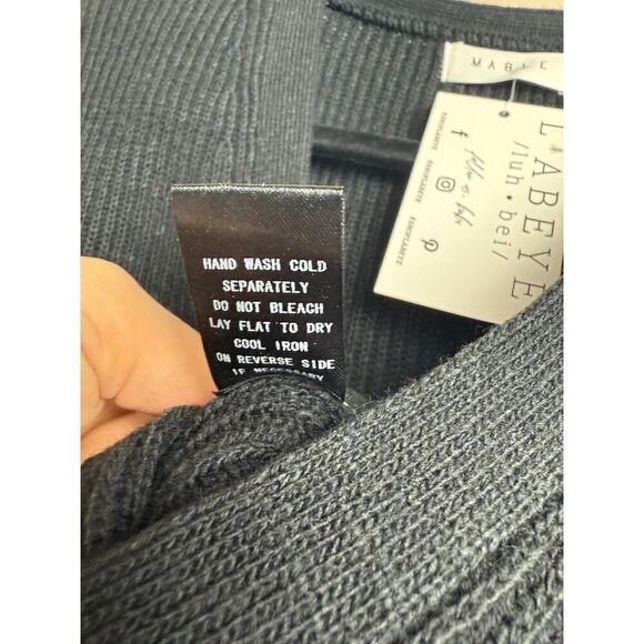 Mable Rib-Knit Front-Tie Maxi Sweater Dress NWT Sz. L - Picture 7 of 8